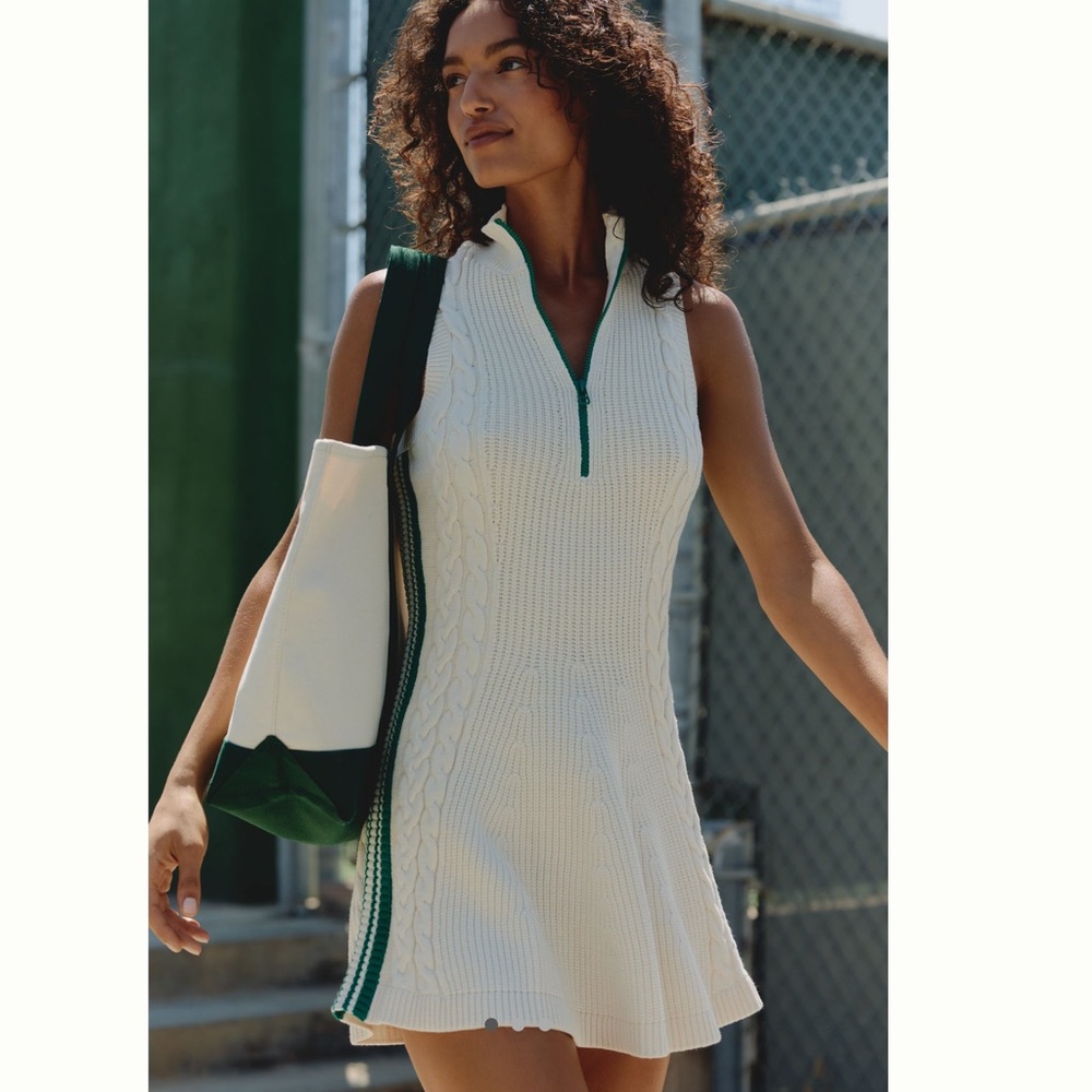 Daily Practice Side Lines Half-Zip Mini Dress